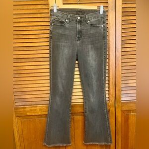 Good American Ankle Crop Jeans in Washed Black